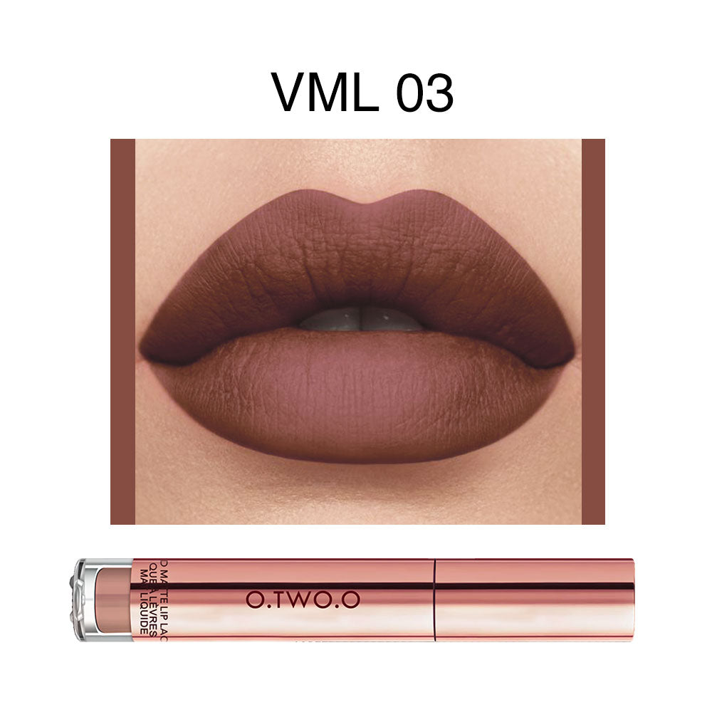 O.TWO.O Velvet Matte Liquid Lipstick Copper Packing