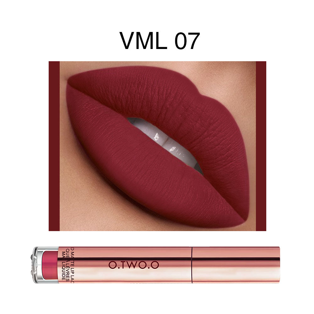 O.TWO.O Velvet Matte Liquid Lipstick Copper Packing