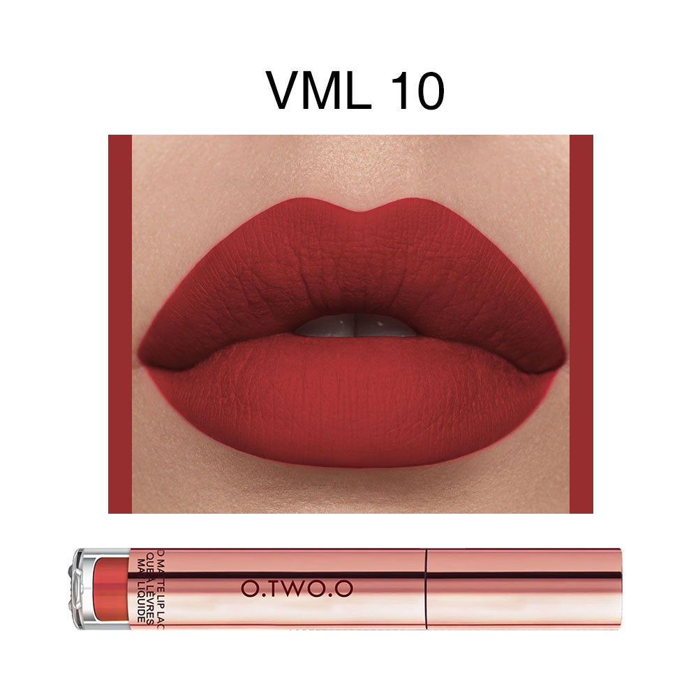 O.TWO.O Velvet Matte Liquid Lipstick Copper Packing