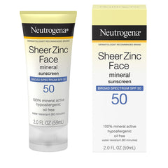 Neutrogena Sheer Zinc Mineral Sunscreen Lotion With Broad Spectrum Spf 50 59Ml