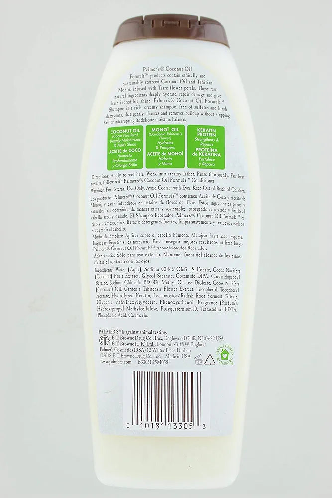 Palmer's Moisture Boost Coconut Oil Formula Conditioning Shampoo 400ml