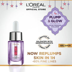 L'Oreal Serum With 1.5 % Hyaluronic Acid (15ml) For All Skin Types